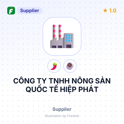 CÔNG TY TNHH NÔNG SẢN QUỐC TẾ HIỆP PHÁT – summary card, no photo uploaded yet
