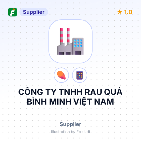 CÔNG TY TNHH RAU QUẢ BÌNH MINH VIỆT NAM – summary card, no photo uploaded yet