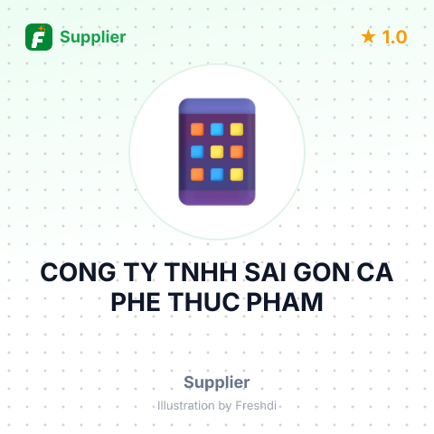 CONG TY TNHH SAI GON CA PHE THUC PHAM – summary card, no photo uploaded yet