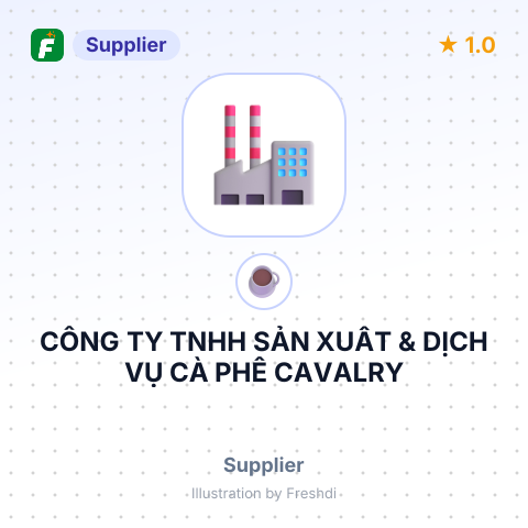 CÔNG TY TNHH SẢN XUẤT & DỊCH VỤ CÀ PHÊ CAVALRY – summary card, no photo uploaded yet