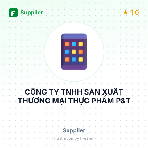 CÔNG TY TNHH SẢN XUẤT THƯƠNG MẠI THỰC PHẨM P&T – summary card, no photo uploaded yet