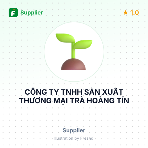 CÔNG TY TNHH SẢN XUẤT THƯƠNG MẠI TRÀ HOÀNG TÍN – summary card, no photo uploaded yet
