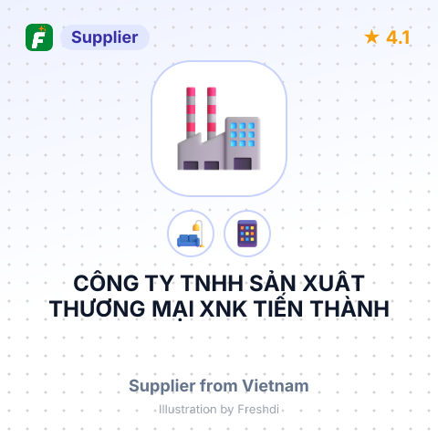 CÔNG TY TNHH SẢN XUẤT THƯƠNG MẠI XNK TIẾN THÀNH – summary card, no photo uploaded yet