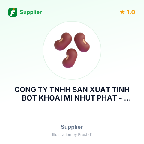 CONG TY TNHH SAN XUAT TINH BOT KHOAI MI NHUT PHAT – summary card, no photo uploaded yet