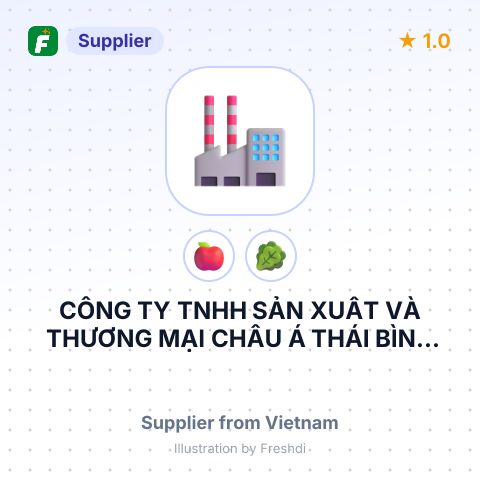 CÔNG TY TNHH SẢN XUẤT VÀ THƯƠNG MẠI CHÂU Á THÁI BÌNH DƯƠNG – summary card, no photo uploaded yet