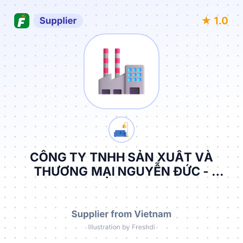 CÔNG TY TNHH SẢN XUẤT VÀ THƯƠNG MẠI NGUYỄN ĐỨC – summary card, no photo uploaded yet