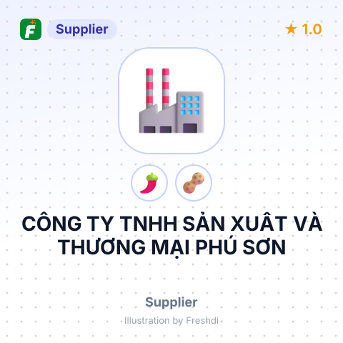 CÔNG TY TNHH SẢN XUẤT VÀ THƯƠNG MẠI PHÚ SƠN – summary card, no photo uploaded yet