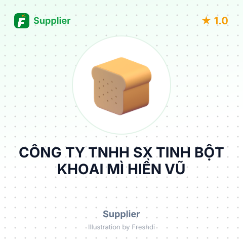 CÔNG TY TNHH SX TINH BỘT KHOAI MÌ HIỀN VŨ – summary card, no photo uploaded yet