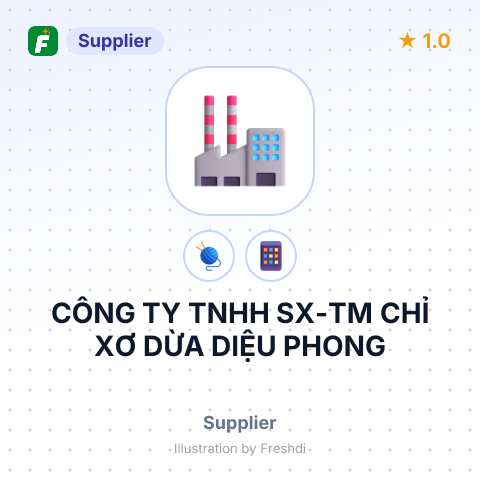 CÔNG TY TNHH SX-TM CHỈ XƠ DỪA DIỆU PHONG – summary card, no photo uploaded yet