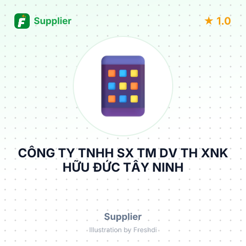 CÔNG TY TNHH SX TM DV TH XNK HỮU ĐỨC TÂY NINH – summary card, no photo uploaded yet