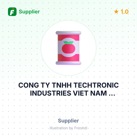 CONG TY TNHH TECHTRONIC INDUSTRIES VIET NAM MANUFACTURING – summary card, no photo uploaded yet