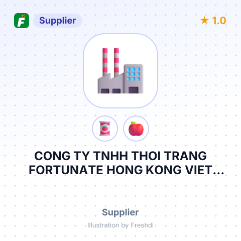 CONG TY TNHH THOI TRANG FORTUNATE HONG KONG VIET NAM – summary card, no photo uploaded yet
