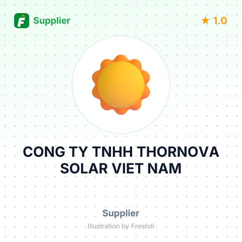CONG TY TNHH THORNOVA SOLAR VIET NAM – summary card, no photo uploaded yet
