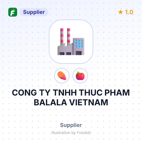 CONG TY TNHH THUC PHAM BALALA VIETNAM – summary card, no photo uploaded yet