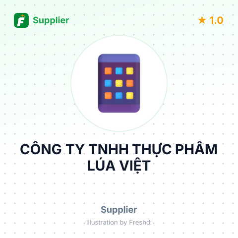 CÔNG TY TNHH THỰC PHẨM LÚA VIỆT – summary card, no photo uploaded yet