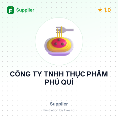 CÔNG TY TNHH THỰC PHẨM PHÚ QUÍ – summary card, no photo uploaded yet