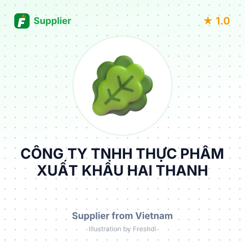 CÔNG TY TNHH THỰC PHẨM XUẤT KHẨU HAI THANH – summary card, no photo uploaded yet