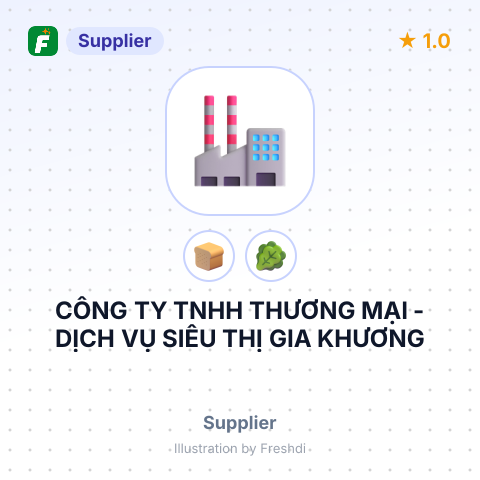 CÔNG TY TNHH THƯƠNG MẠI - DỊCH VỤ SIÊU THỊ GIA KHƯƠNG – summary card, no photo uploaded yet