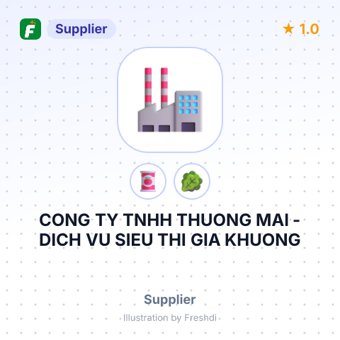 CONG TY TNHH THUONG MAI - DICH VU SIEU THI GIA KHUONG – summary card, no photo uploaded yet