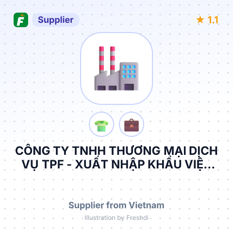 CÔNG TY TNHH THƯƠNG MẠI DỊCH VỤ TPF - XUẤT NHẬP KHẨU VIỆT NAM – summary card, no photo uploaded yet