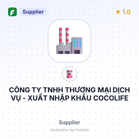 CÔNG TY TNHH THƯƠNG MẠI DỊCH VỤ - XUẤT NHẬP KHẨU COCOLIFE – summary card, no photo uploaded yet