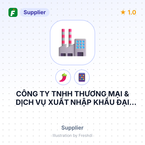 CÔNG TY TNHH THƯƠNG MẠI & DỊCH VỤ XUẤT NHẬP KHẨU ĐẠI HẢI THỦY – summary card, no photo uploaded yet