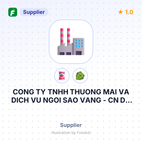 CONG TY TNHH THUONG MAI VA DICH VU NGOI SAO VANG - CN DA NANG – summary card, no photo uploaded yet
