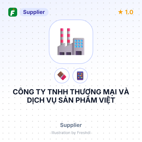 CÔNG TY TNHH THƯƠNG MẠI VÀ DỊCH VỤ SẢN PHẨM VIỆT – summary card, no photo uploaded yet