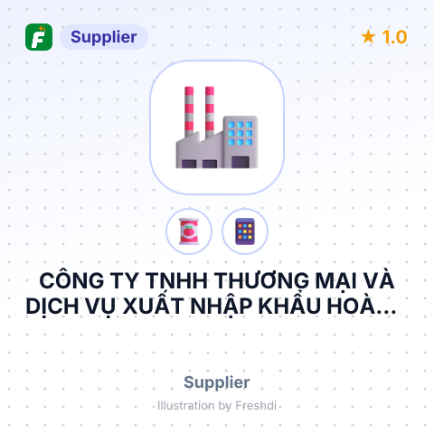 CÔNG TY TNHH THƯƠNG MẠI VÀ DỊCH VỤ XUẤT NHẬP KHẨU HOÀNG HƯNG LINH – summary card, no photo uploaded yet