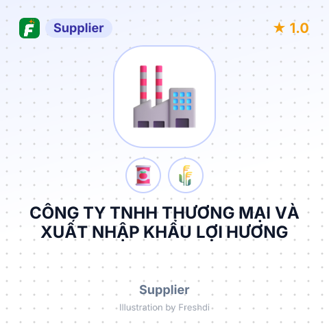 CÔNG TY TNHH THƯƠNG MẠI VÀ XUẤT NHẬP KHẨU LỢI HƯƠNG – summary card, no photo uploaded yet