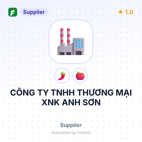 CÔNG TY TNHH THƯƠNG MẠI XNK ANH SƠN – summary card, no photo uploaded yet