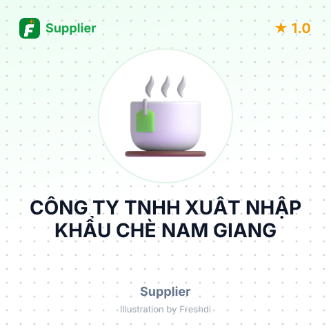 CÔNG TY TNHH XUẤT NHẬP KHẨU CHÈ NAM GIANG – summary card, no photo uploaded yet