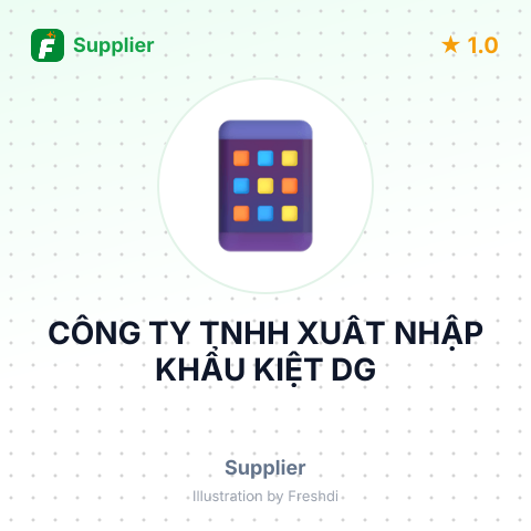 CÔNG TY TNHH XUẤT NHẬP KHẨU KIỆT DG – summary card, no photo uploaded yet