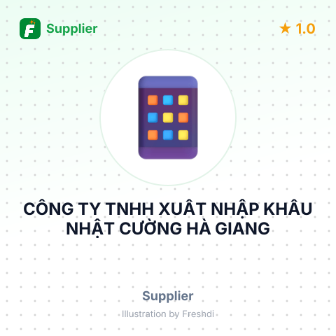 CÔNG TY TNHH XUẤT NHẬP KHẨU NHẬT CƯỜNG HÀ GIANG – summary card, no photo uploaded yet