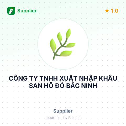 CÔNG TY TNHH XUẤT NHẬP KHẨU SAN HÔ ĐỎ BẮC NINH – summary card, no photo uploaded yet