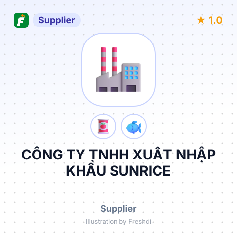 CÔNG TY TNHH XUẤT NHẬP KHẨU SUNRICE – summary card, no photo uploaded yet