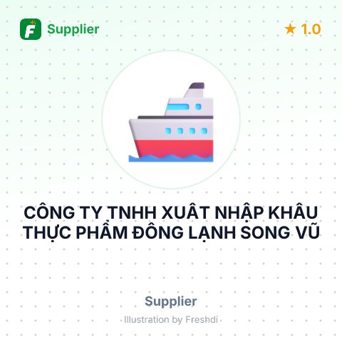 CÔNG TY TNHH XUẤT NHẬP KHẨU THỰC PHẨM ĐÔNG LẠNH SONG VŨ – summary card, no photo uploaded yet
