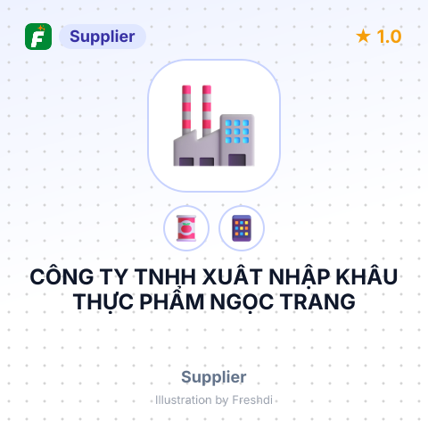 CÔNG TY TNHH XUẤT NHẬP KHẨU THỰC PHẨM NGỌC TRANG – summary card, no photo uploaded yet