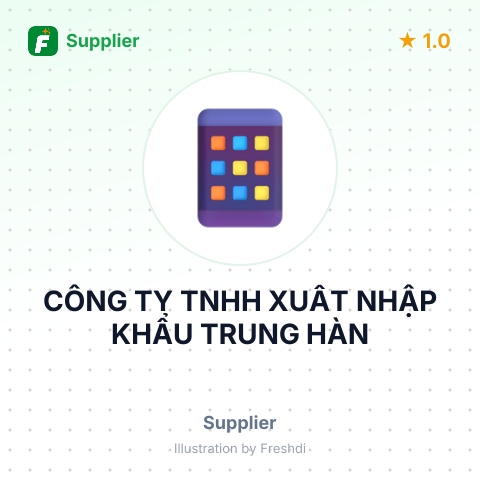 CÔNG TY TNHH XUẤT NHẬP KHẨU TRUNG HÀN – summary card, no photo uploaded yet