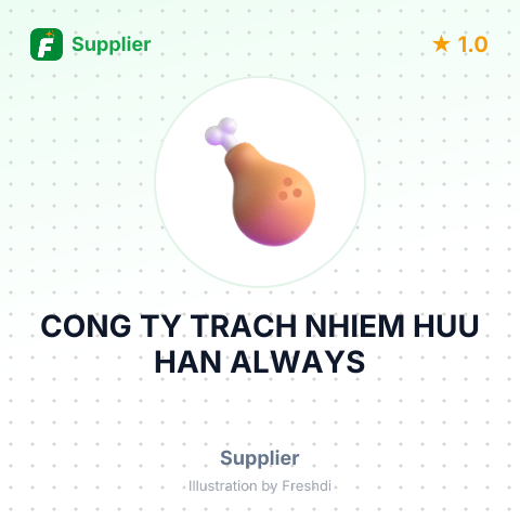 CONG TY TRACH NHIEM HUU HAN ALWAYS – summary card, no photo uploaded yet