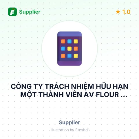 CÔNG TY TRÁCH NHIỆM HỮU HẠN MỘT THÀNH VIÊN AV FLOUR SOLUTIONS – summary card, no photo uploaded yet