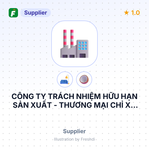 CÔNG TY TRÁCH NHIỆM HỮU HẠN SẢN XUẤT - THƯƠNG MẠI CHỈ XƠ DỪA DIỆU PHONG – summary card, no photo uploaded yet