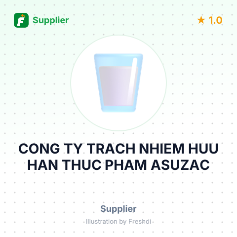 CONG TY TRACH NHIEM HUU HAN THUC PHAM ASUZAC – summary card, no photo uploaded yet