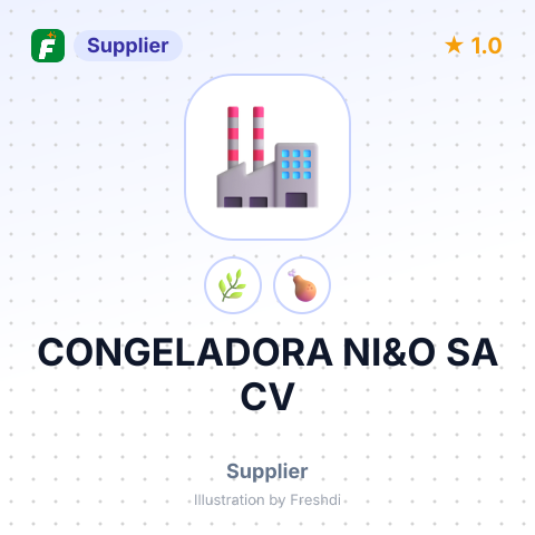 CONGELADORA NI&O SA CV – summary card, no photo uploaded yet