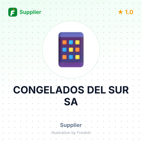 CONGELADOS DEL SUR SA – summary card, no photo uploaded yet