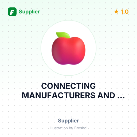 CONNECTING MANUFACTURERS AND VENDORS – summary card, no photo uploaded yet