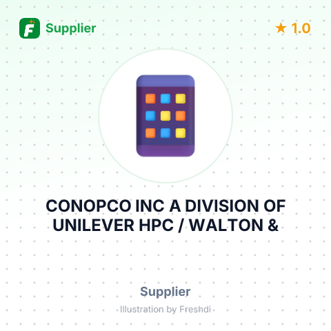 CONOPCO INC A DIVISION OF UNILEVER HPC / WALTON & – summary card, no photo uploaded yet