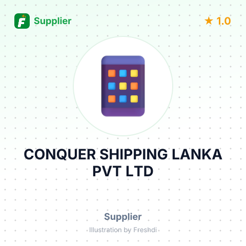 CONQUER SHIPPING LANKA PVT LTD – summary card, no photo uploaded yet
