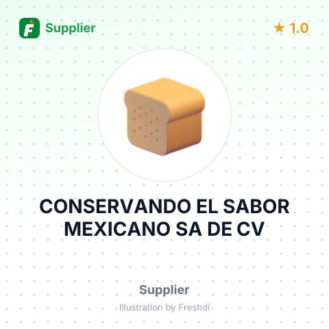 CONSERVANDO EL SABOR MEXICANO SA DE CV – summary card, no photo uploaded yet