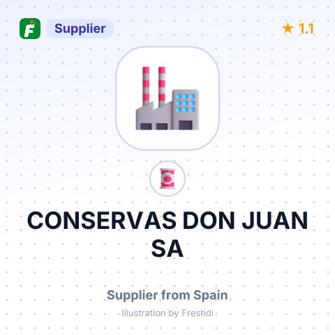 CONSERVAS DON JUAN SA – summary card, no photo uploaded yet